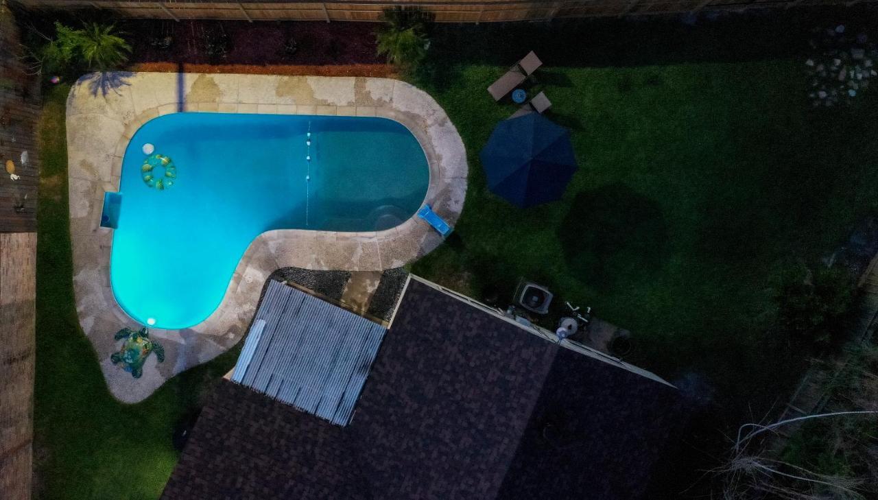 1976Houstongem Luminous Pvtpool & Hottub Dt20Mins For Lrg Families 6Beds 2Bath Vila Exterior foto