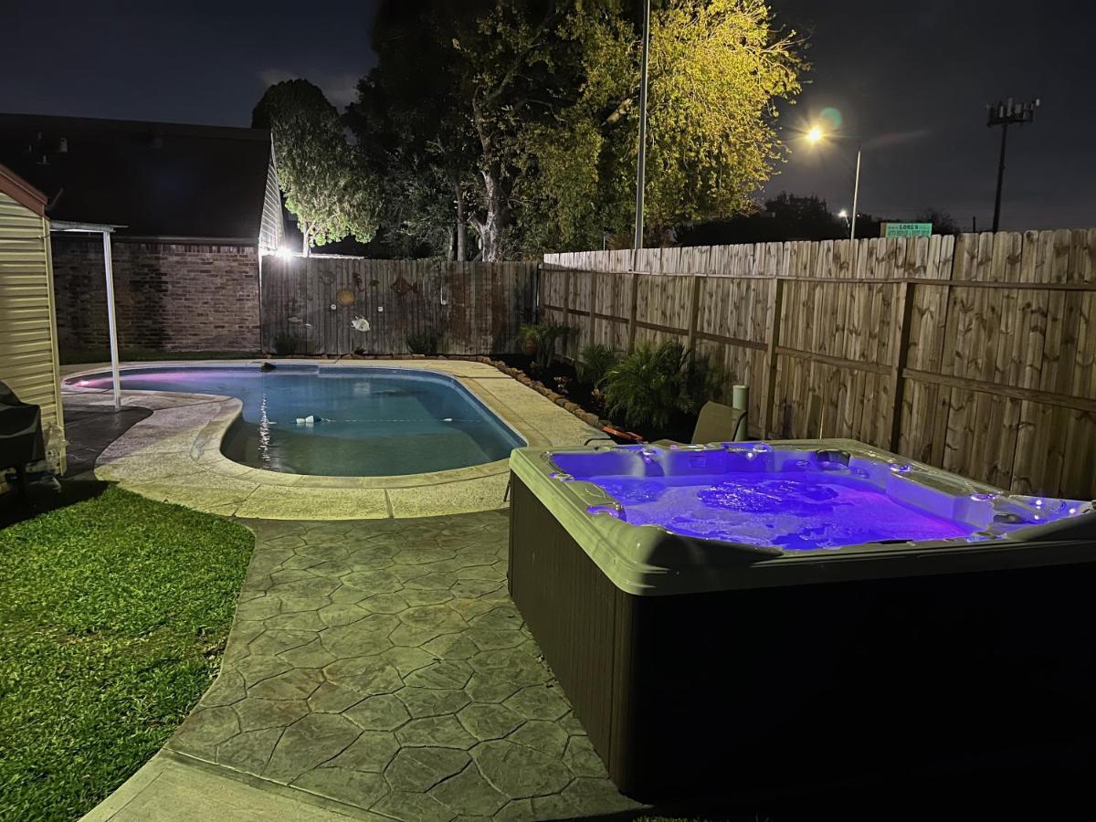 1976Houstongem Luminous Pvtpool & Hottub Dt20Mins For Lrg Families 6Beds 2Bath Vila Exterior foto
