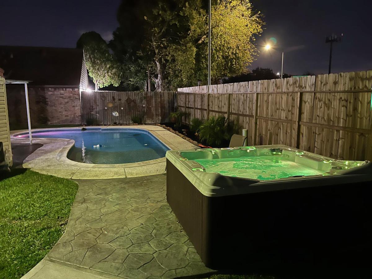 1976Houstongem Luminous Pvtpool & Hottub Dt20Mins For Lrg Families 6Beds 2Bath Vila Exterior foto