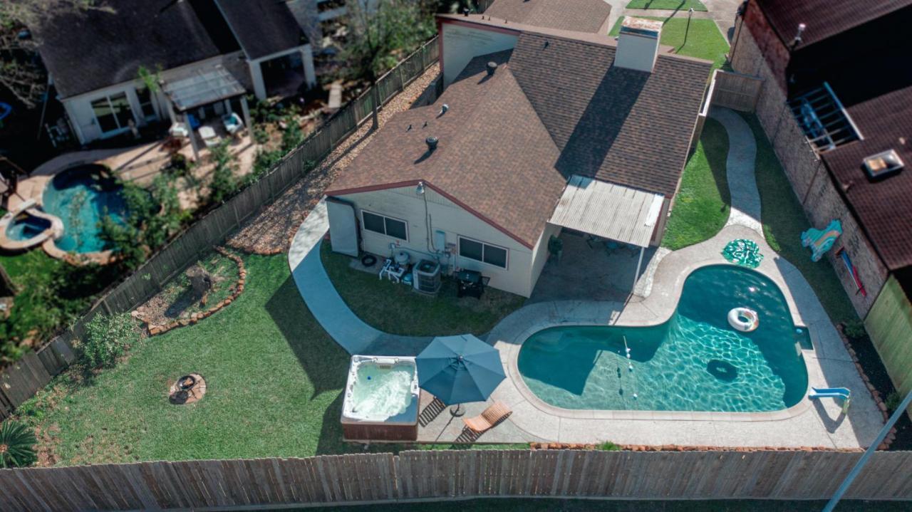 1976Houstongem Luminous Pvtpool & Hottub Dt20Mins For Lrg Families 6Beds 2Bath Vila Exterior foto