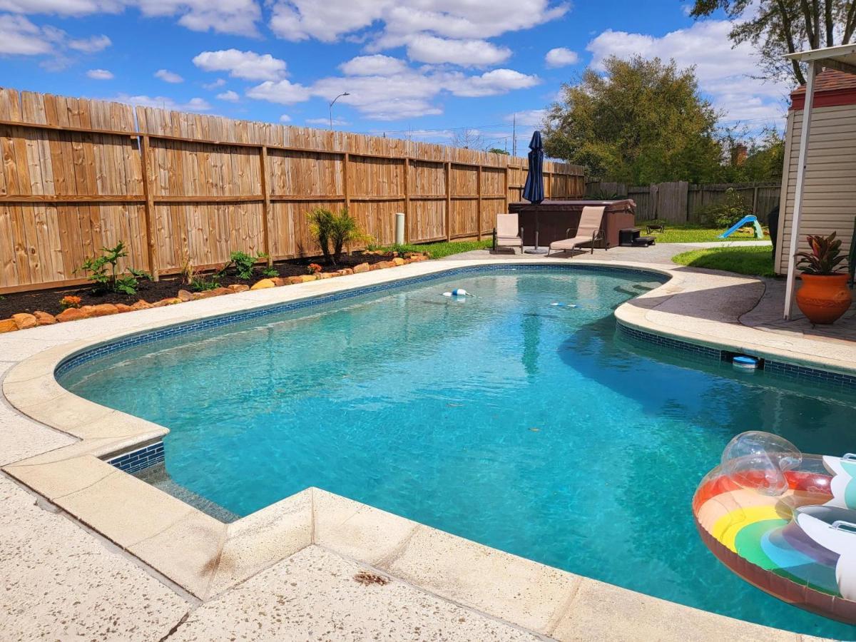 1976Houstongem Luminous Pvtpool & Hottub Dt20Mins For Lrg Families 6Beds 2Bath Vila Exterior foto